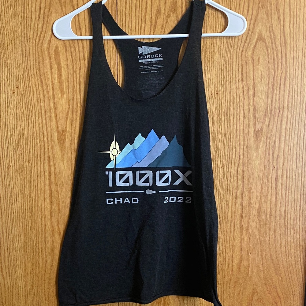 GORUCK Chad 1000X 2022 Tank Top Medium Dark Gray/ Heathered Black - Picture 2 of 7